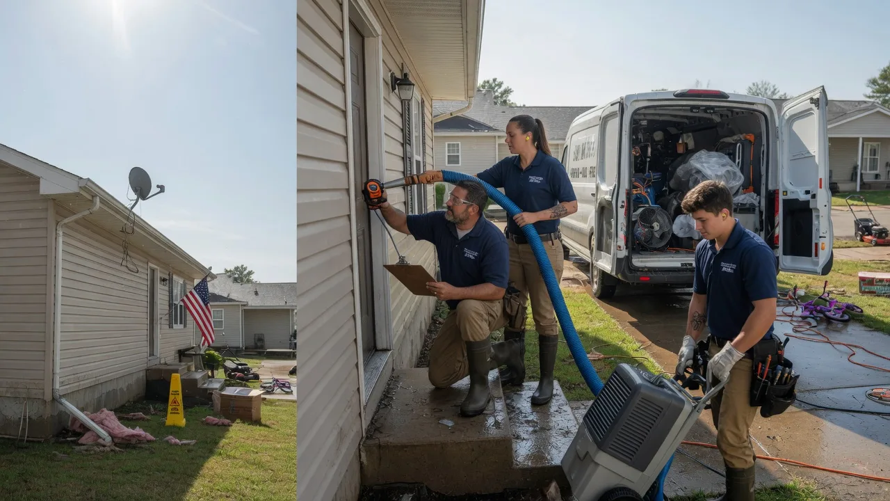 Ceiling Water Damage Restoration in Spearsville, LA near me